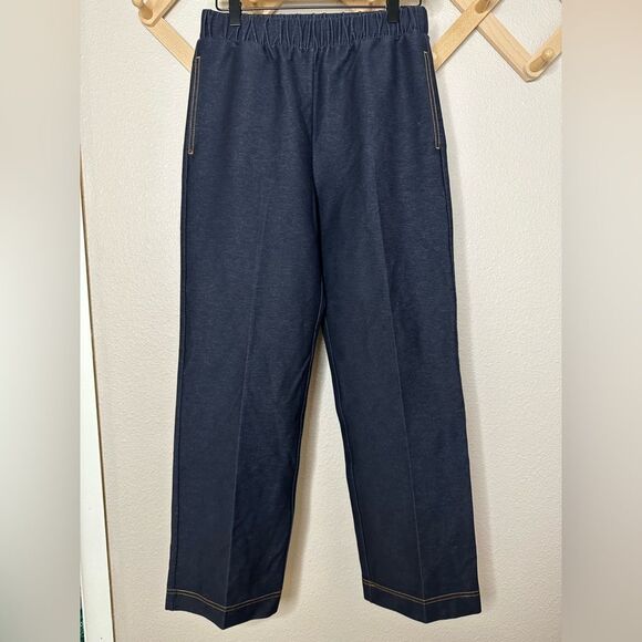 MaxMara Leisure Jean Elastic Waistband Pants Sz 4 - Picture 1 of 8